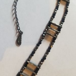 free people black beaded choker